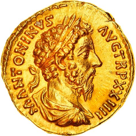 Moneta Marcus Aurelius Aureus Rome Ms