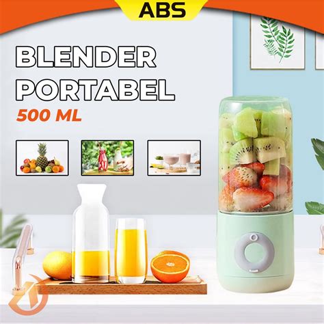 Jual ABS Blender Juicer 6 Pisau Juicer Portable Mini Juicer 500ML Botol