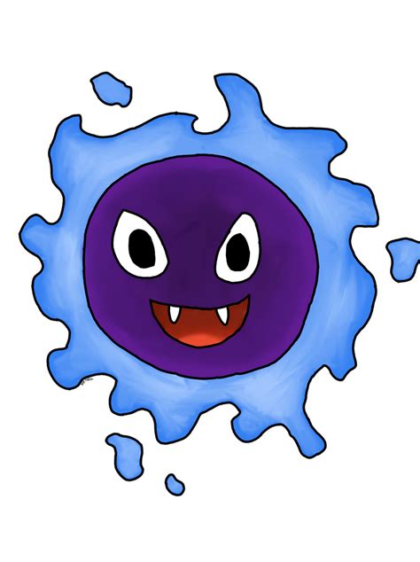 Shiny Gastly by ZoologicalBotanist on DeviantArt