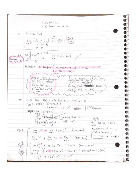 Continuity Law - Calculus 1 - MATH G180 - Studocu