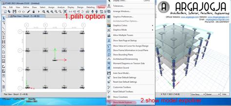 Cara Menampilkan Model Explorer Pada Etabs 2015 Argajogjas Blog