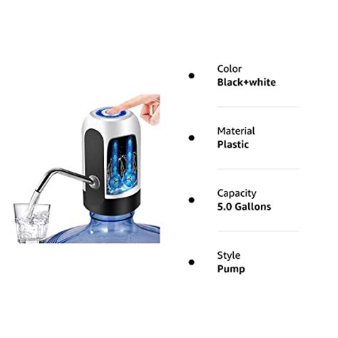 YOMYM Water Bottle Dispenser Portable Electric Water Bottle Pump For