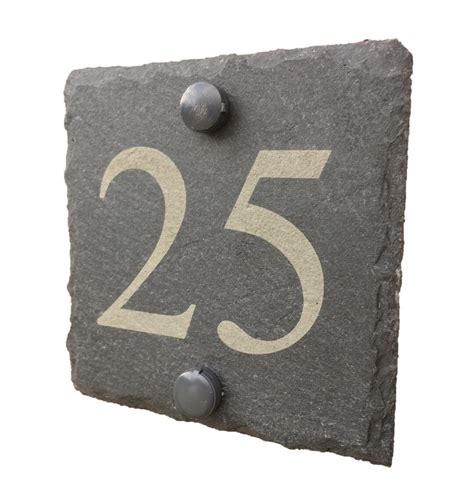 Modern Slate House Sign Plaque Door Number Natural Stone Slate - Etsy