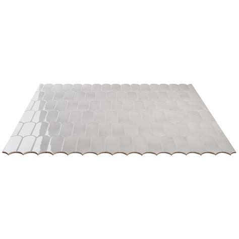 Parry Mist Gray X Glossy Ceramic Tile Tilebar