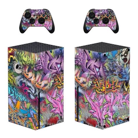 Kit Autocollants Pour Xbox Series X Doodle Sticker Skin Pour Xbox