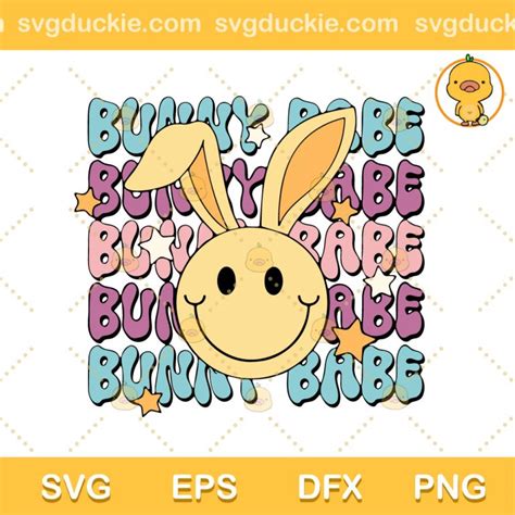 Retro Bunny Babe Svg Bunny Babe Svg Easter Day Svg