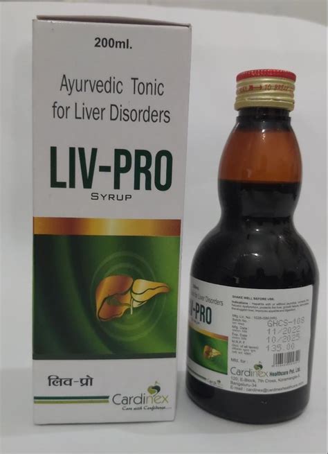 Liv Pro Ayurvedic Tonic Syrup At Rs Bottle Ayurvedic Liver Tonic