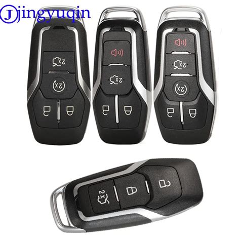 Jingyuqin Smart Remote Key Case Button For Ford Mustang Edge