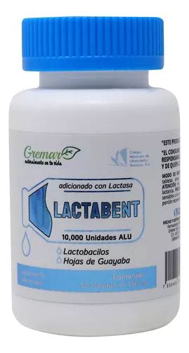 Lactabent 60 Tabletas De 450 Mg Lactobacilos Con Lactasa 100 Meses