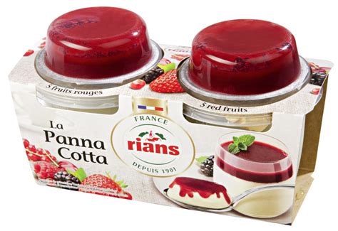 Panna Cotta Fruits Rouges Rians