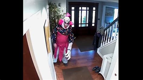 giant scary clown breaks into our house... (HELP) - YouTube