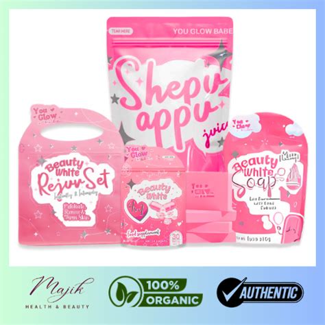 You Glow Babe Shepu Appu Juice Beauty White Capsules Rejuv Set Beauty Whitening Soap