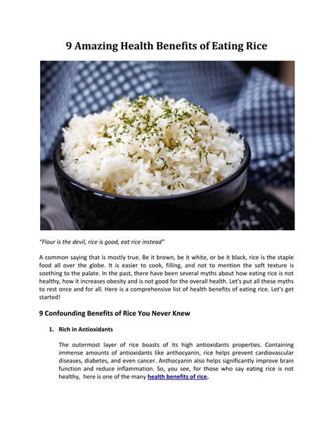 9 Amazing Health Benefits of Eating Rice-converted