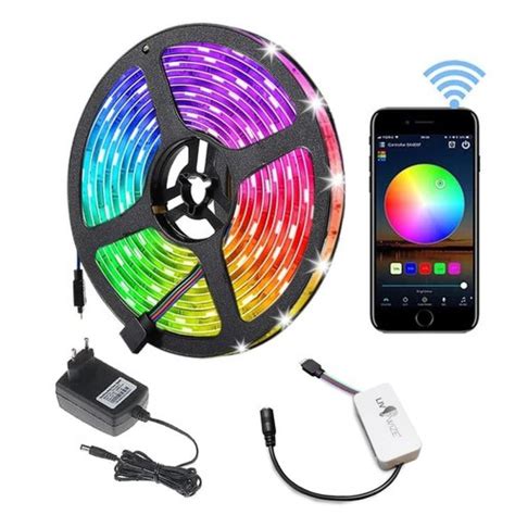 Samrt RGB Multicolor Led Strip Light, With Wifi Adapter & Remote ...