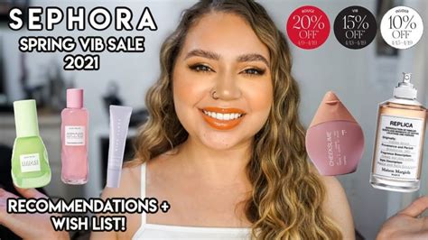 Sephora Vib Spring Sale 2021 Recommendations Wish List