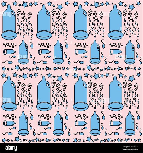 Seamless Condom Pattern Background Stock Vector Image And Art Alamy