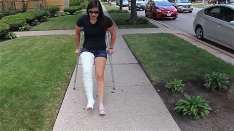 🩼 Crutches and long leg cast! - YouTube