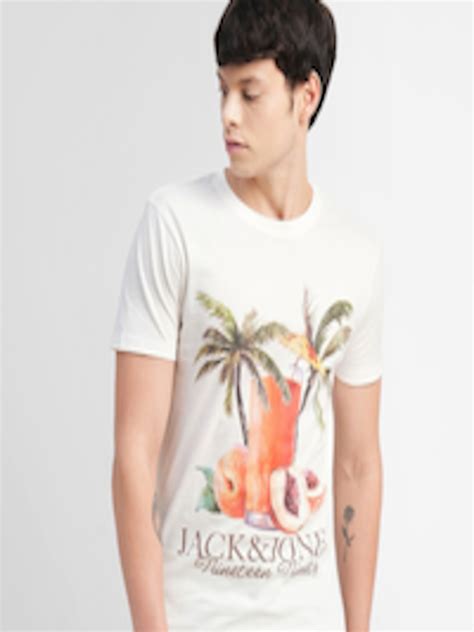 Buy Jack And Jones Graphic Printed Tropical Slim Fit T Shirt Tshirts For Men 22020958 Myntra