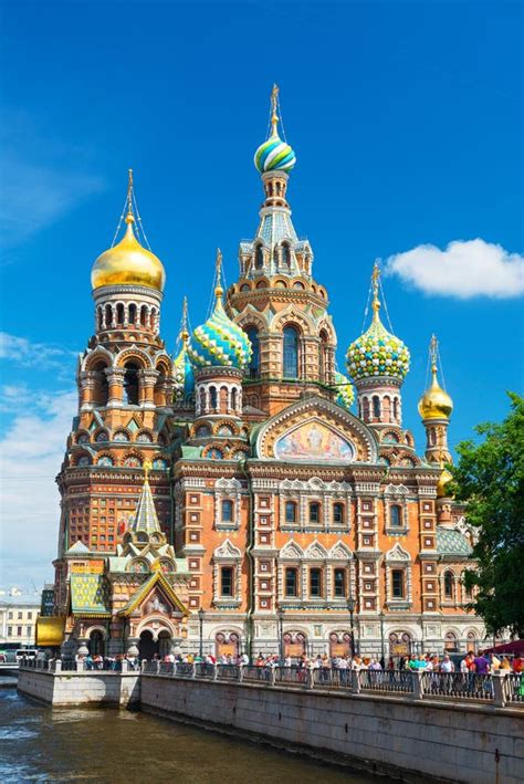 Church Of The Savior On Spilled Blood In Saint Petersburg Russia