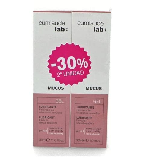 Cumlaude Mucus Gel Lubricante Duplo 2x30ml Parafarmacia Iglesias