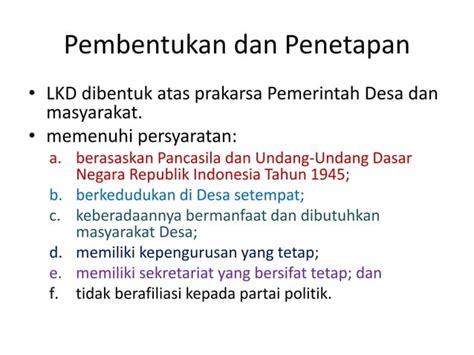 Lembaga Kemasyarakatan Desa Pptx