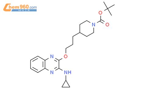 1420963 74 1 4 3 3 环丙基氨基 喹噁啉 2 基 氧基 丙基 哌啶 1 羧酸叔丁酯化学式结构式分子式mol
