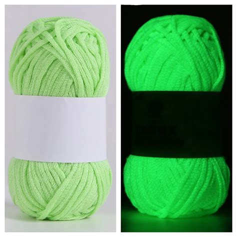 2mm Luminous Chunky Yarn 2022 Novel Functional Yarn Glow In The Dark