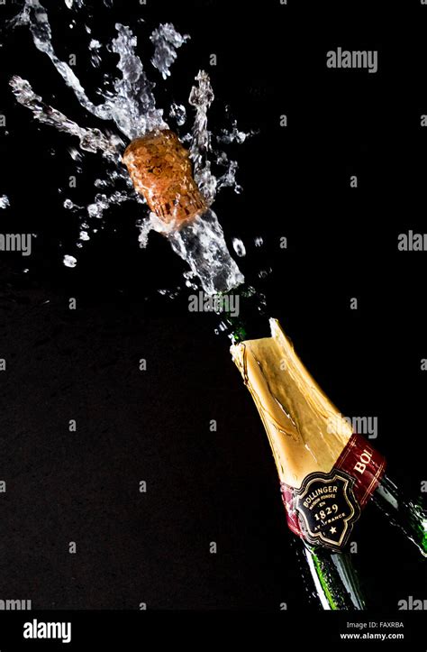 Champagne Bottle Popping Wednesday October 22 2014 Stock Photo Alamy