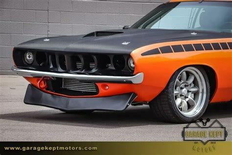 1970 Plymouth Cuda Orange Coupe Supercharged 64l Hemi 3753 Miles For