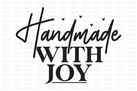 Handmade With Joy Small Business Svg Graphic By Cute Cat · Creative Fabrica