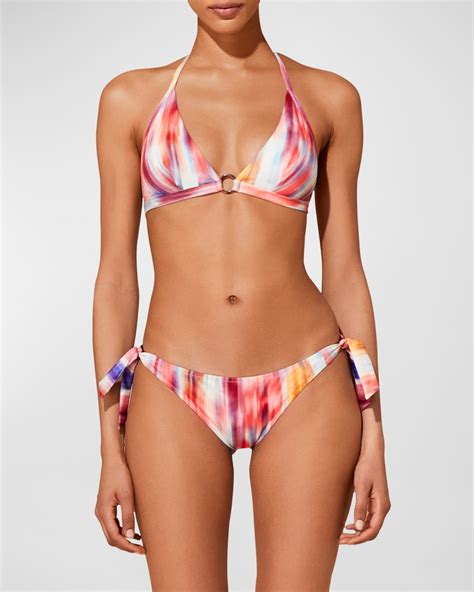 Vilebrequin Ikat Flowers Bikini Top Neiman Marcus