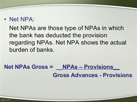 Non Performing Assets Npa