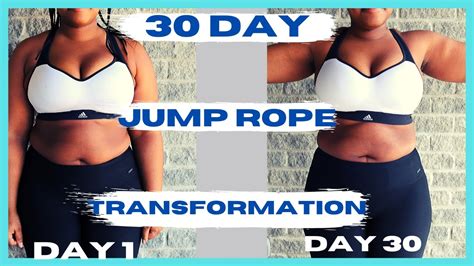 30 Day Jump Rope Transformation │ 1000 Skips A Day │before And After