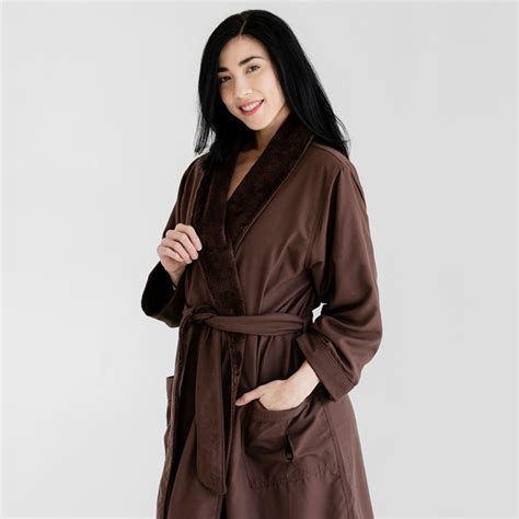 Luxury Spa Robes | Deluxe Plush Bathrobe | Espresso Brown