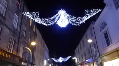 Merry Christmas Lights Walk City Centre Perth Perthshire Scotland Youtube