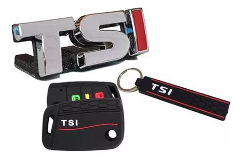 Emblema Tsi Capa Chaveiro Vw Tsi Polo Virtus Golf Jetta