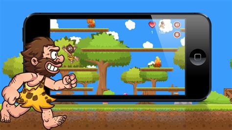 Caveman Run A Super Prehistoric Run And Jump Adventure Of Mario The