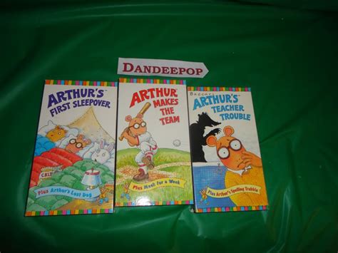 3 Arthur 1990's VHS Video Tape Movies find me at www.dandeepop.com ...