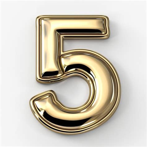 12,000+ Number 5 Gold Pictures 