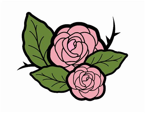 Dibujo de Rosas Rosadas pintado por en Dibujos.net el día 22-09-20 a ...