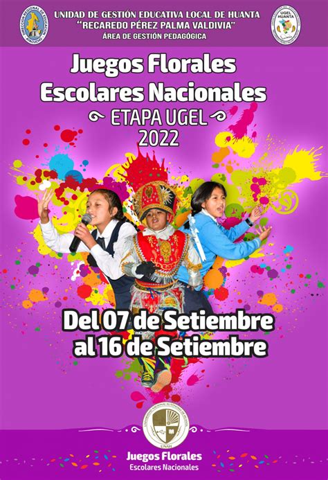 Juegos Florales Escolares Nacionales Etapa Ugel