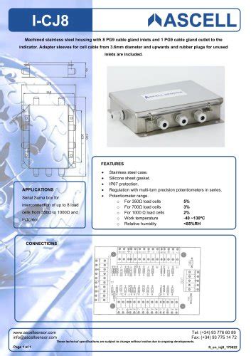 All Ascell Sensor S L Catalogs And Technical Brochures