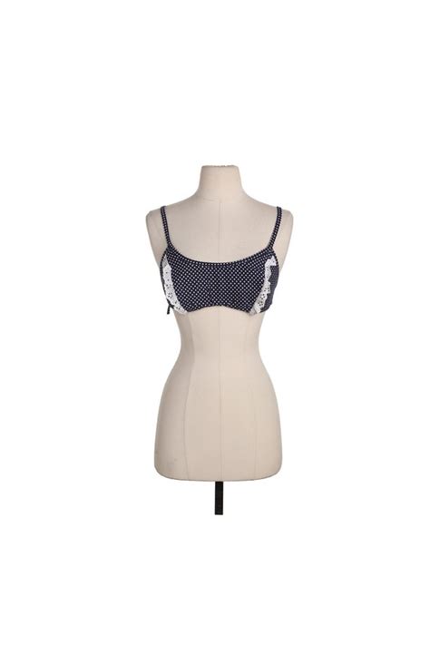 Vintage Blue Bikini Top Gem