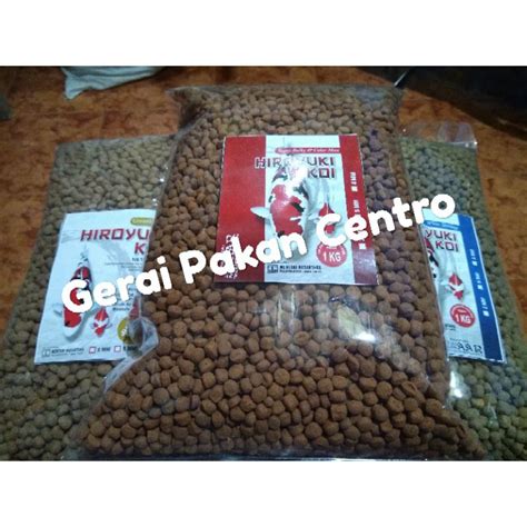 Jual Pakan Koi Pelet Hiroyuki Superbulky Growth Color Max 1 Kg Shopee