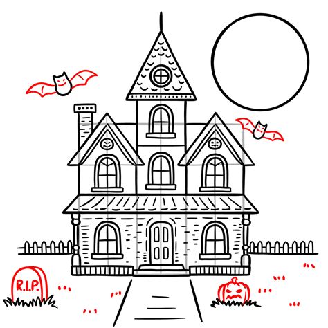 How to Draw a Haunted House for Halloween: Step-by-Step Guide