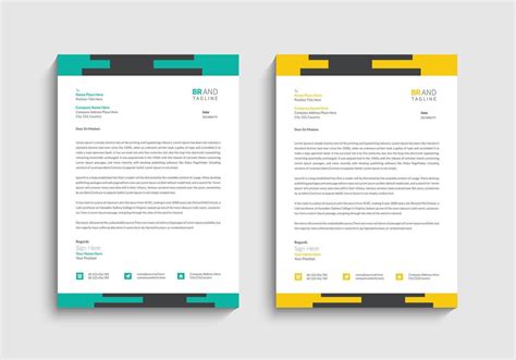 Business letterhead design 20620685 Vector Art at Vecteezy