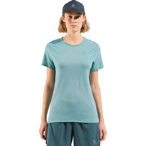 Odlo X Alp Performance Wool Trailrunning Shirt Damen Arctic Melange