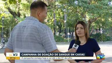 Bom Dia Mirante Campanha de doação de sangue é realizada em Caxias