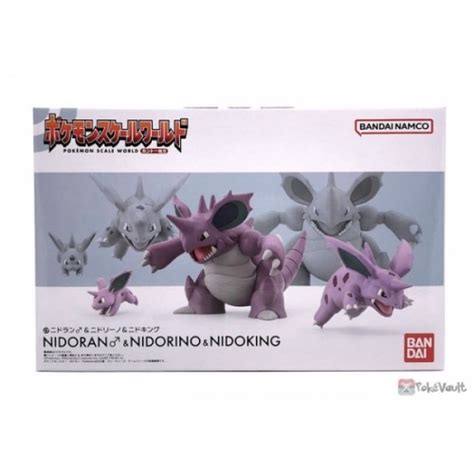 Pokemon 2023 Nidoran Nidorino Nidoking Bandai Pokemon Scale World Kanto