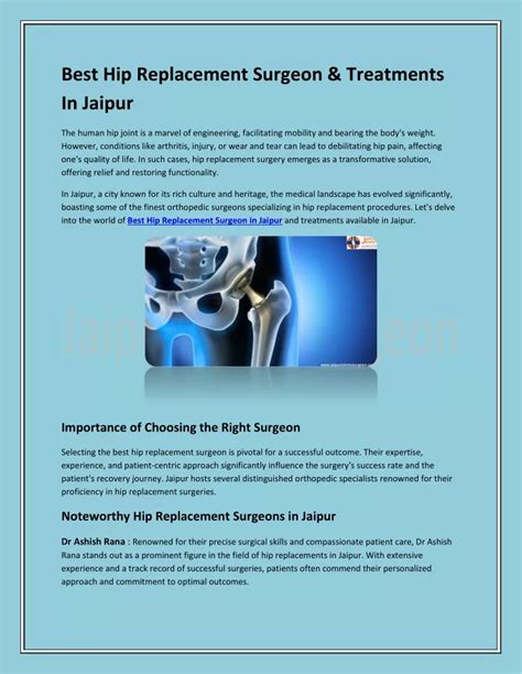 Ppt Best Hip Replacement Surgeon Powerpoint Presentation Free